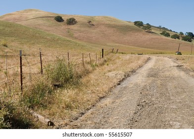 Brown Fields And Hills, Danville, California