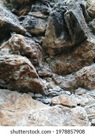 Brown, Grey And Black Rock Formation