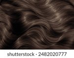Brown hair close-up as a background. Women