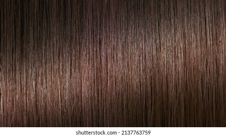 Brown Hair Texture With Light Reflection | Anti Dandruff Concept Background