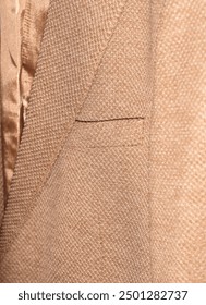 brown jacket, classic brown jacket close up