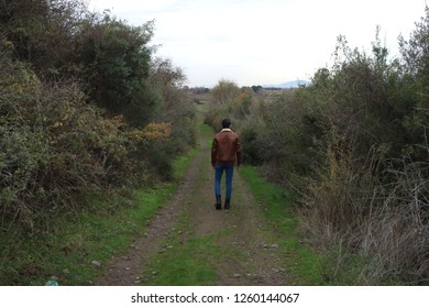 brown jacket model