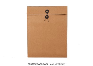 Brown Kraft Paper Envelope with String Tie – Eco Stationery for Document Storage and Packaging