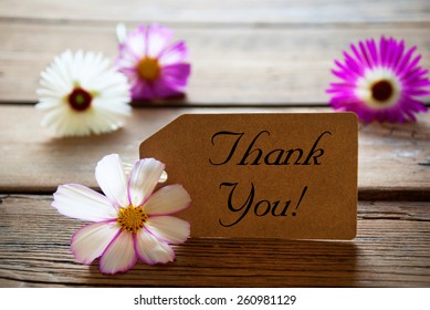 Brown Label English Text Thank You Stock Photo 260981129 | Shutterstock