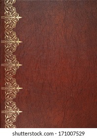 Brown Leather Book Cover