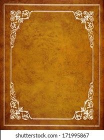 Brown leather book cover - Shutterstock ID 171995867