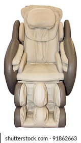 Brown Leather Massage Chair.