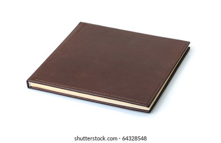 Brown Leather Photo Album Cover