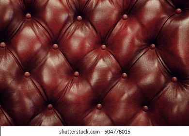 Brown Leather Sofa Texture Background