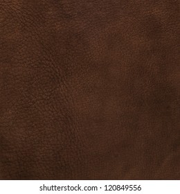 Brown Leather Texture Closeup Background.