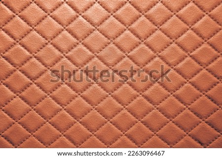 brown Leather texture with seam background