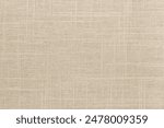 Brown linen fabric cloth texture for background, natural textile pattern.