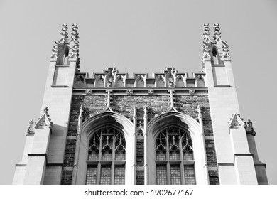 Brown Memorial Tower Of Union Theological Seminary In New York. Morningside Heights Landmark.