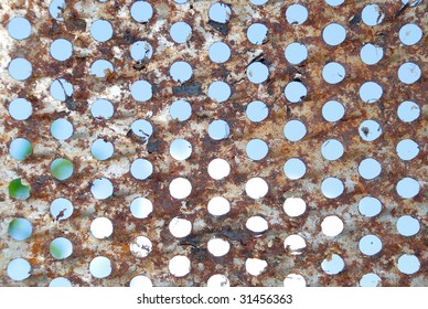 Brown Metal Plate Holes Spider Webs Stock Photo 31456363 | Shutterstock