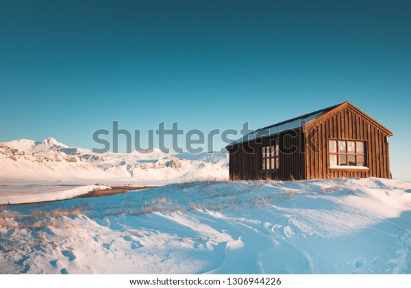 Brown Mountain Cottage Middle Nowhere Captured Royalty Free