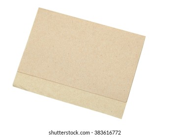 Brown Napkin Paper Isolated