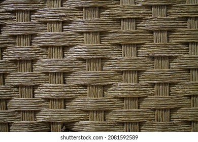 Brown natural weft texture, braided
