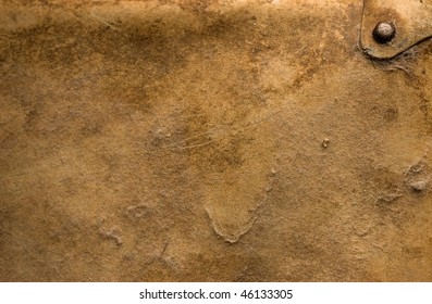 The brown old  scratched leather background