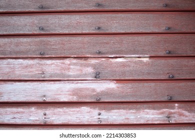 Brown Old Wooden House Wall Blockhouse