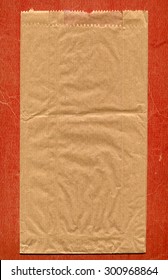 Brown Paper Bag For Food Such As Vegetables And Bread