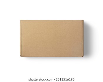 Brown Paper box Cardboard box isolated on white background 