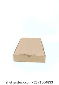 Brown Paper Box, Cardboard box for shipping packages or other items with a white background  