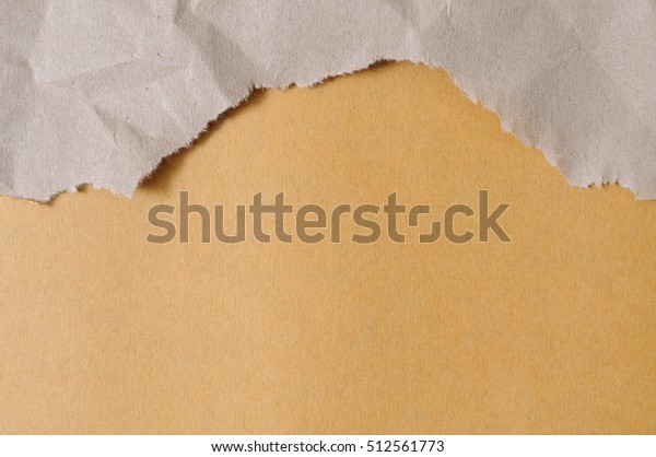 brown paper texture background with ripped\
wrinkle paper background