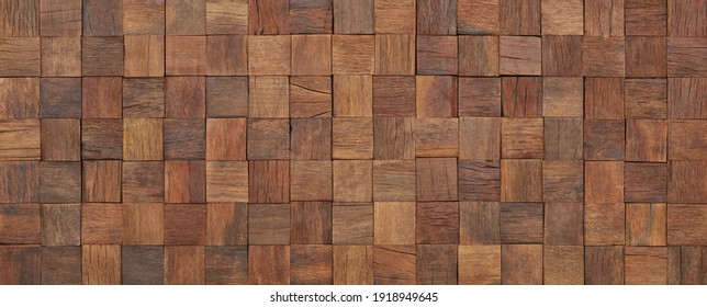 brown plank wall panel for design, wood texture background