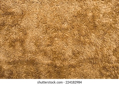 brown plush fabric close-up - texture