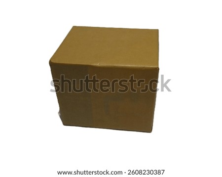 A brown rectangular box sits against a white background.
