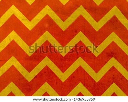 Brown and Red zig-zag line