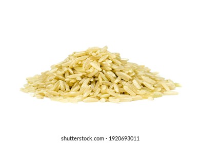 Brown Rice Isolated On White Background