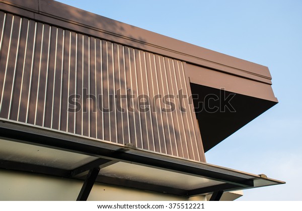 Brown roof on car park\
dock