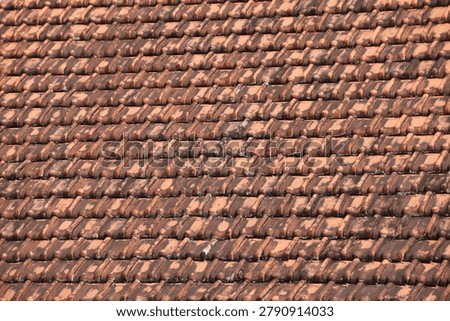brown rooftop rooftiles abstract background