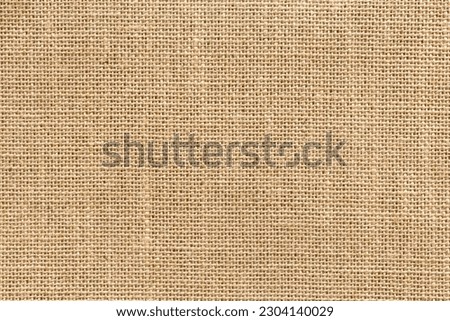 Brown sackcloth texture or background and empty space.