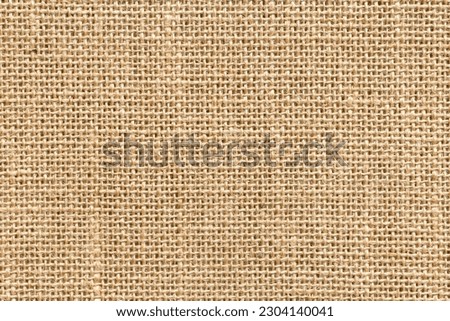 Brown sackcloth texture or background and empty space.