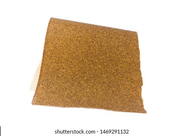 Brown Sandpaper Isolated On White Background Stock Photo 1469291132 ...