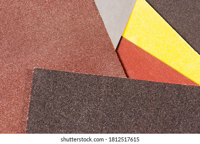 Brown Sandpaper For Woodworking. Macro Abrasive Material