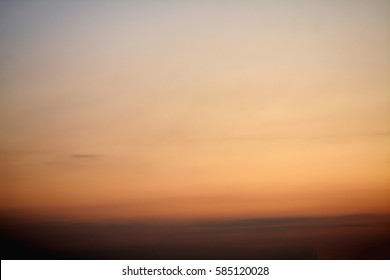 Brown Sky  In Sunset View  Background 