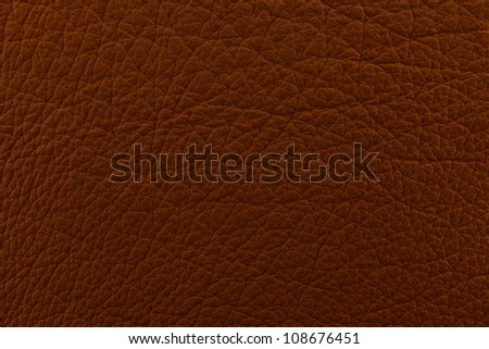 Brown smooth leather surface with a raw structure as background