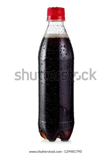 Brown Soda Water Bottle Drops Stock Photo (Edit Now) 129481790