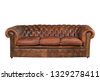 leather sofa isolated
