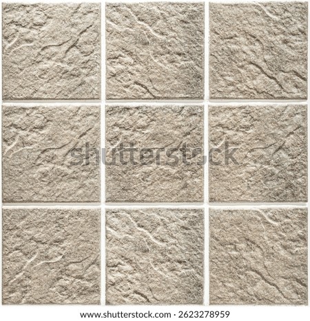 Brown stone squares tile pattern background