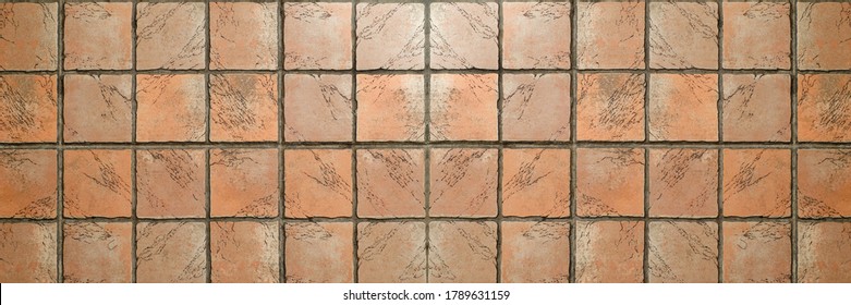 Brown Stone Tile Texture. Banner