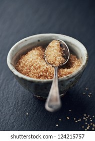 Brown Sugar In A Ceramic Bowl