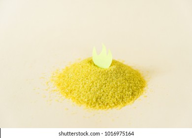 Brown sugar volcano