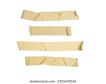 brown tape attached to a sheet of paper with transparent background png