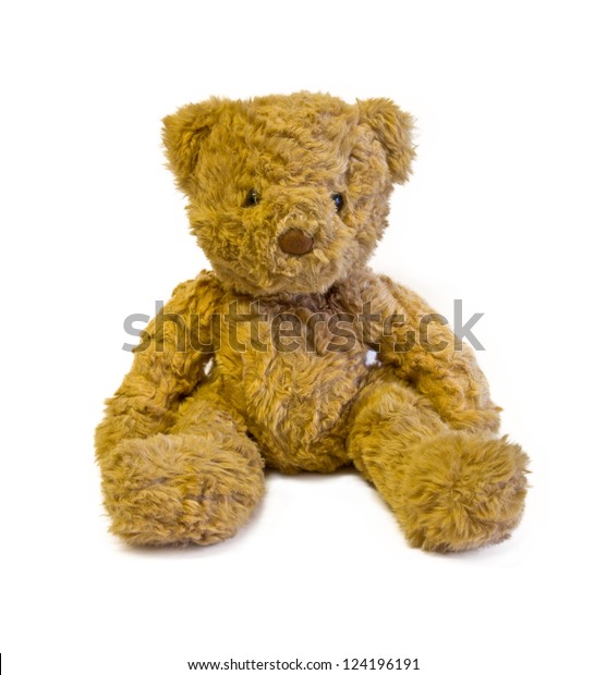 Brown Teddy Bear Isolated On White Stock Photo 124196191 | Shutterstock