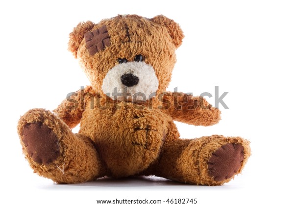 teddy bear with patches