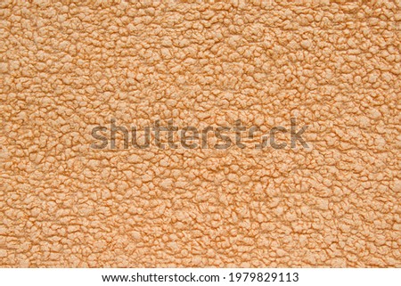 Brown terry cloth towels. Textured and solid surface The image can be used as a texture or background. Copy space. 